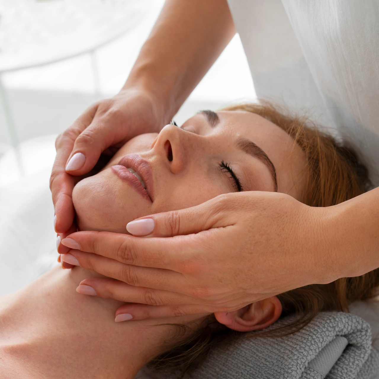 Beautiful woman with natural makeup